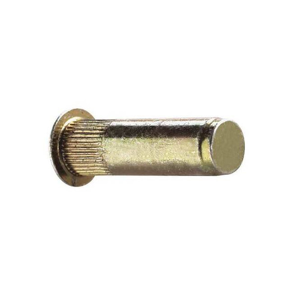 Rivet Nut, #10-32 Thread Size, 0.415 in Flange Dia., 1 in L, Steel, 25 PK