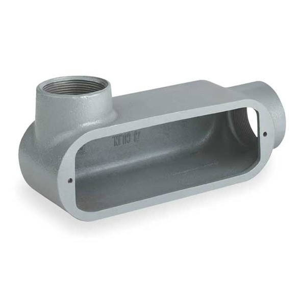 Hubbell Killark Conduit Outlet Body,Iron,LL,2 In. OLL-6M