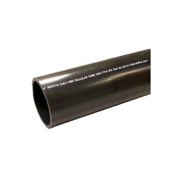 2" x 10 ft. Non-Threaded ABS DWV Pipe Sch 40 Pack of 5