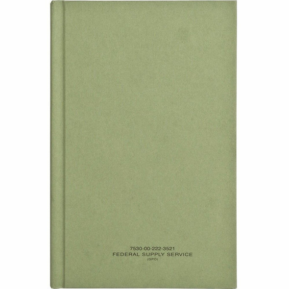 United Book Press Multipurpose Record Book - 192 Sheet(s) - Green - 1 Each