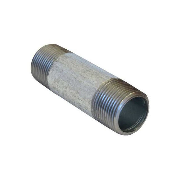 Beck Pipe, Steel, 3/8 in, NPT x NPT, 2 ft 0331214205