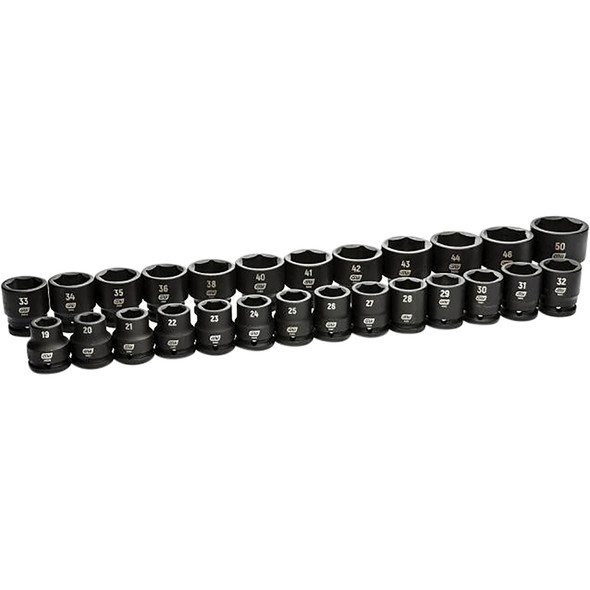 26 Piece 3/4" Drive 6 Point Metric Impact Socket Set 84031