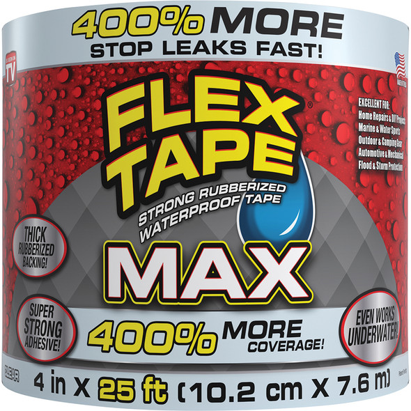 Flex Tape Max Clear 4"x25' TFSMAXCLR04