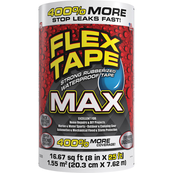 Flex Tape Max White 8"x25' TFSMAXWHT08
