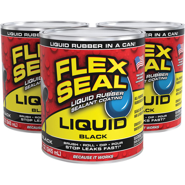 Flex Seal Liquid Black 32 fl oz. LFSBLKR32