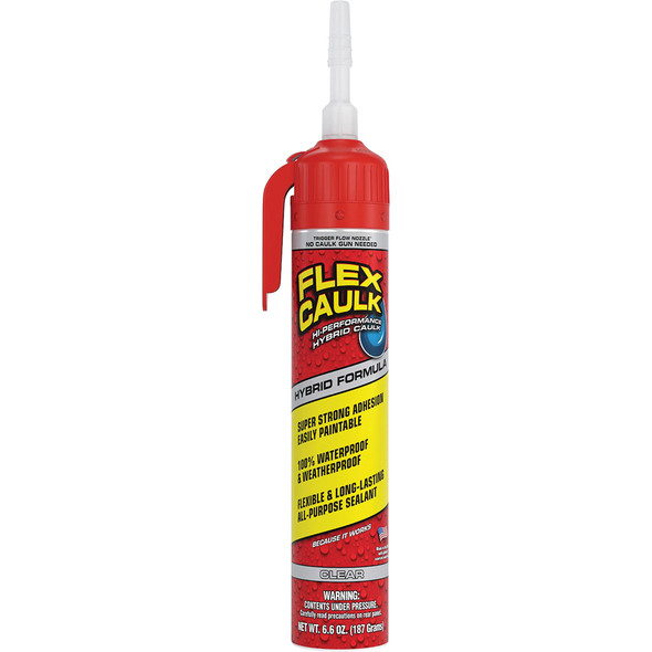 Flex Caulk Hybrid Clear Net wt. 6.5 oz Pressurized Can CFSCLRR675