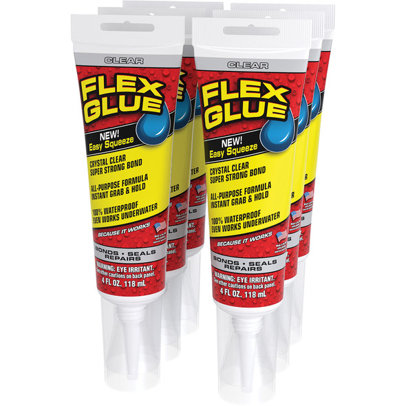 Flex Glue Clear 4 oz. Tube GFSCLRR04