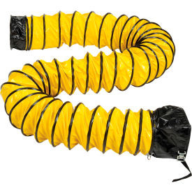 Global Industrial Flame Retardant Flexible Duct For 8"" Fan 32'L Yellow