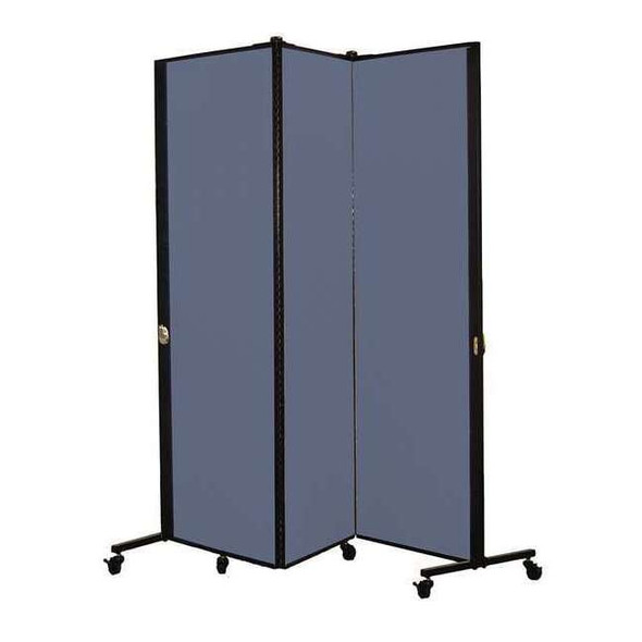 Screenflex Portable Room Divider,5Ft 9In W,Lake HKDL603-DB
