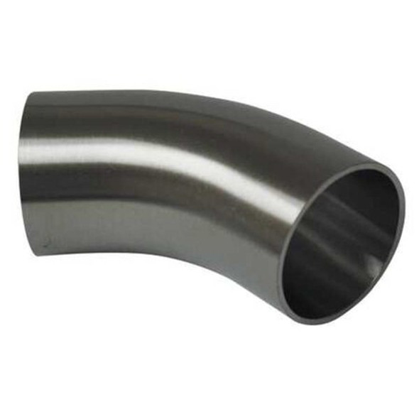 1-1/2" Butt Weld T304 SS Long Tangent 45 Degree Elbow