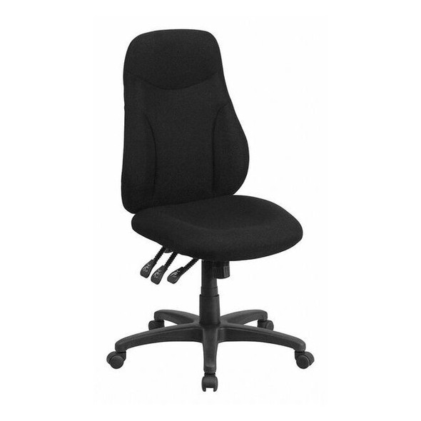 Flash Furniture Fabric Task Chair, 16-3/4" to 20-1/2", Black BT-90297H-GG