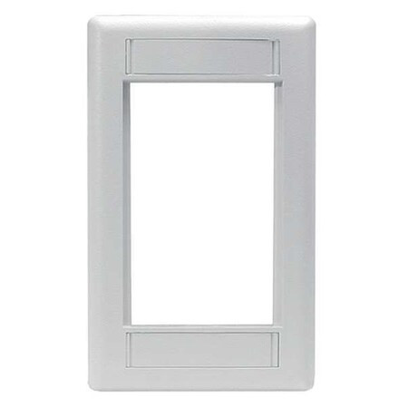 Hubbell Premise Wiring IStation Plate,Office White,3U IMF1OW