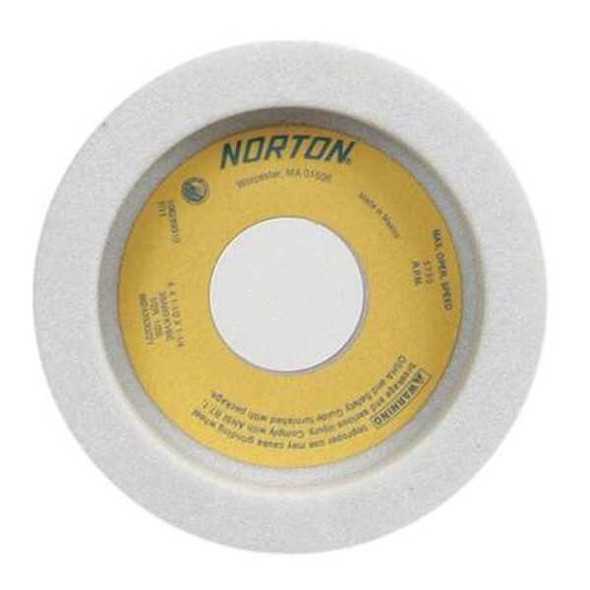 Norton Abrasives Straight Cup Wheel,4Diax1.5 Tx1.25AH,PK5 66243530221