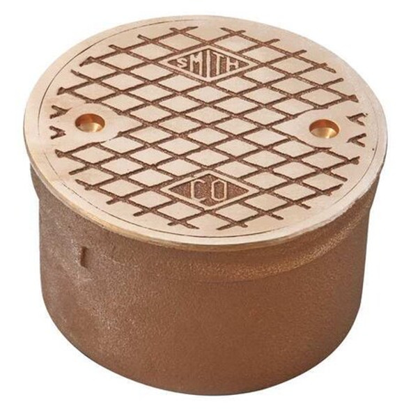 Jay R. Smith Manufacturing Floor Cleanout,3 in. H,Inside Caulk 4890C03PB