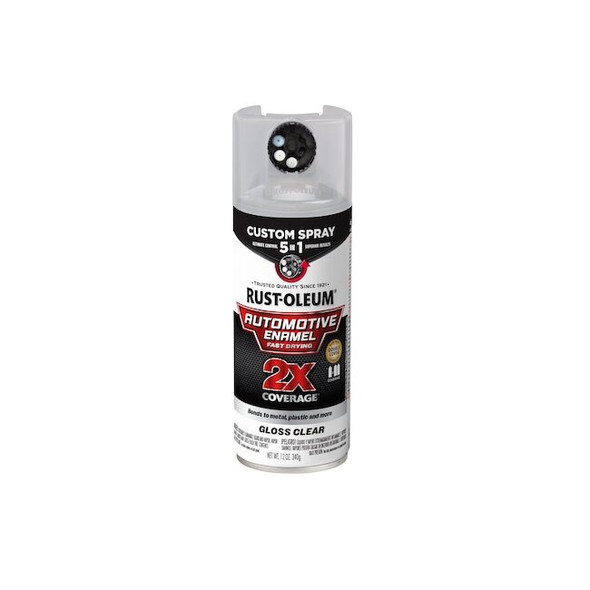 Rust-Oleum Automotive Enamel Spray,Solvent,Clear 394895