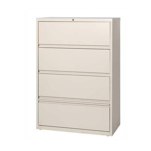 Hirsh 36" W 5 Drawer File Cabinet, Putty,  Letter 17898