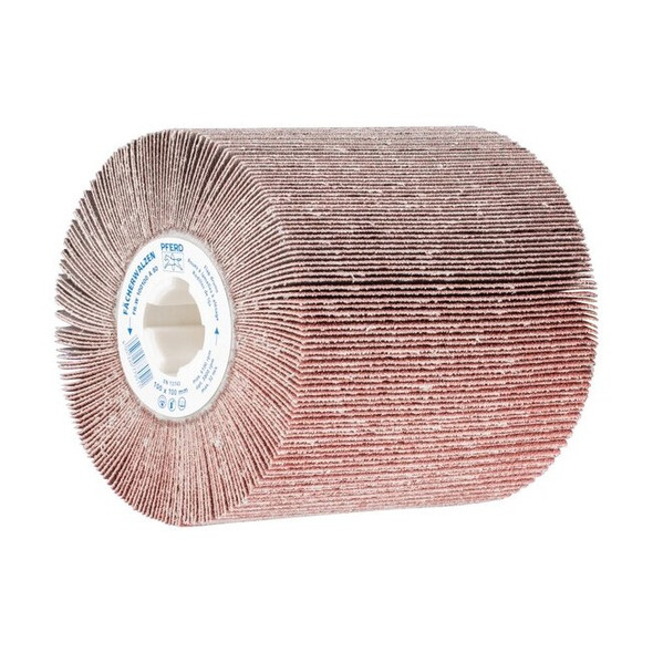 Pferd 4" x 4" Flap Drum - Coated - 3/4" Keyed A.H., Aluminum Oxide 80 Grit 45782