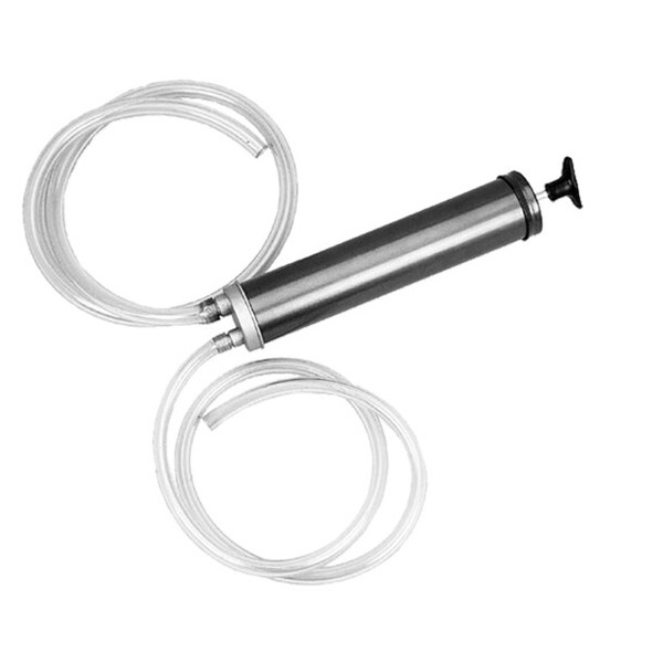 Fluid Transfer Gun, Single Stroke, 16 oz Capacity, 8ft Vinyl Hose