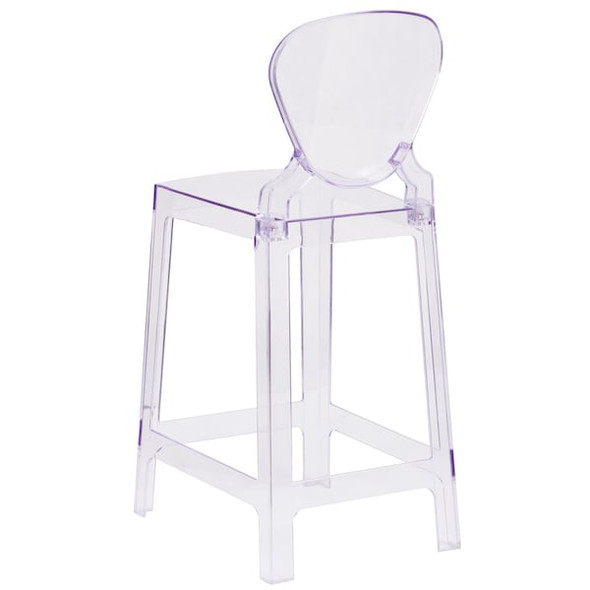 Flash Furniture Tear Back Ghost Counter Stool OW-TEARBACK-24-GG