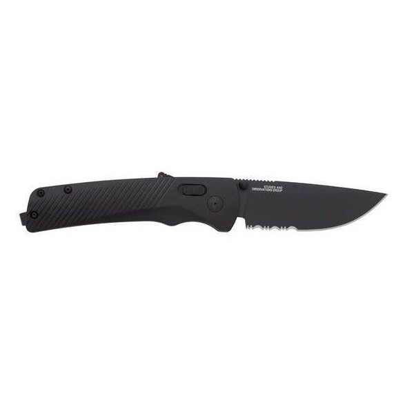 Sog Folding Knives,Blackout,Steel,Serrated 11-18-02-41