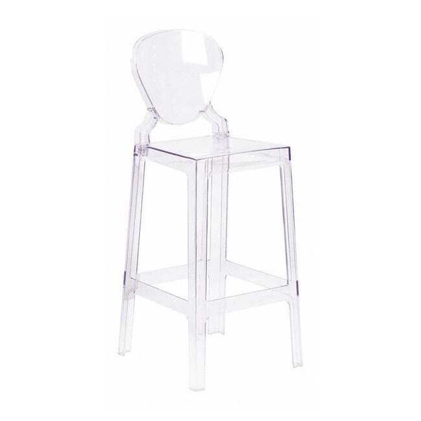 Flash Furniture Ghost Barstool,Tear Back OW-TEARBACK-29-GG