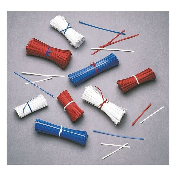 Manufacturer Varies Twist Ties, White, Wire, PK10000 5CRP4