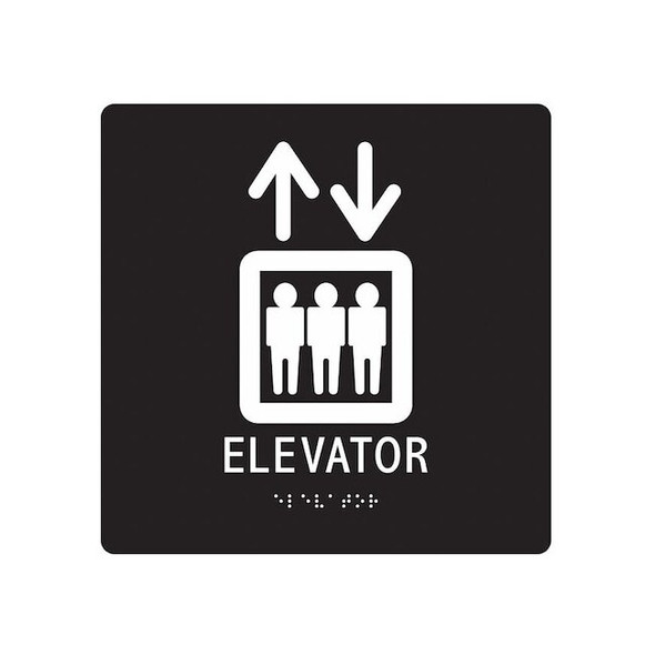 Condor ELEVATOR, 8 in W x 8 in H, Square, Modified Acrylic, 486G61 486G61