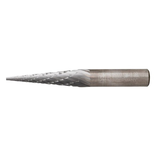 Pferd Tools Carbide Bur,SCTI SM-3,1/4",Double Cut 25222