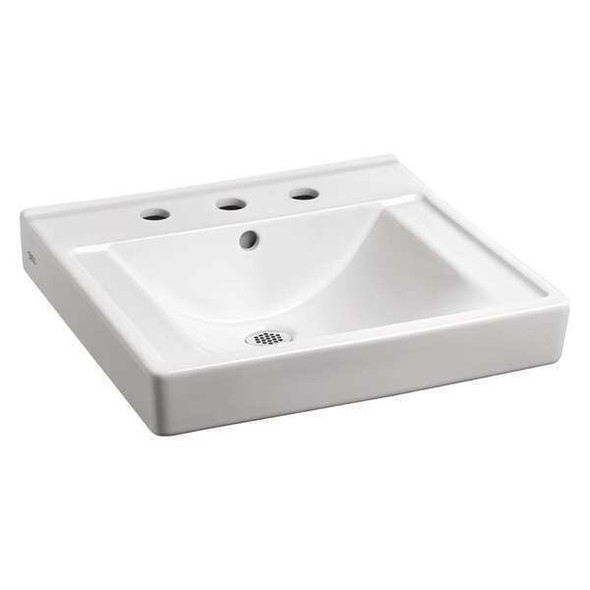 American Standard Lavatory Sink,3 Holes,Wall Mounting 9024008EC.020