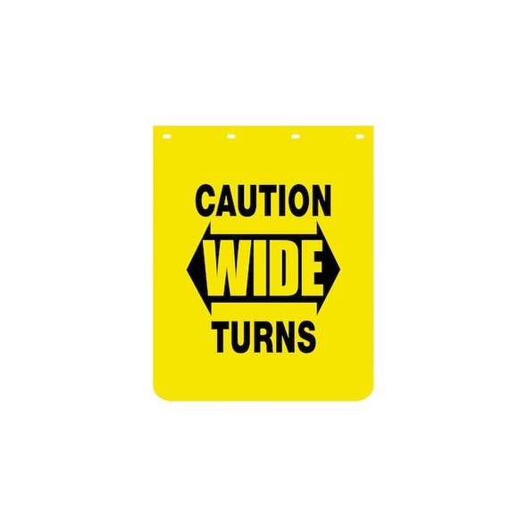 Buyers Products Mudflaps, 30 in X 24 in, Polymer, Yellow, 1 PR B2430YCPKGD