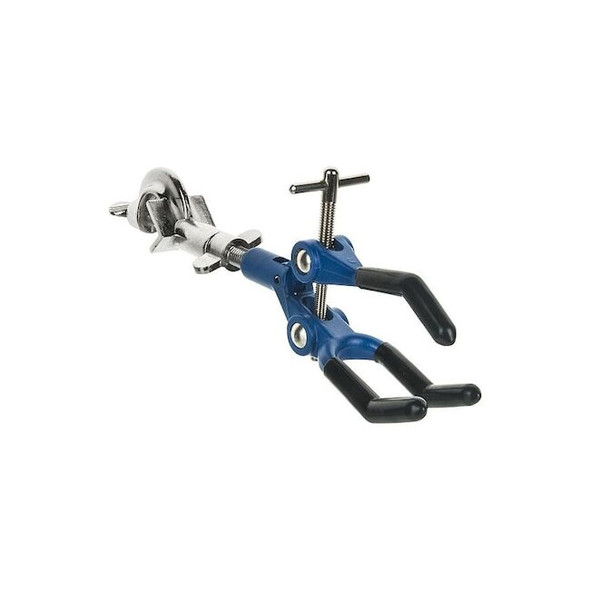 Lab Clamp w/Boss Head, 3 Finger, Vinyl Coated, 3.7" (9.5 cm) max open