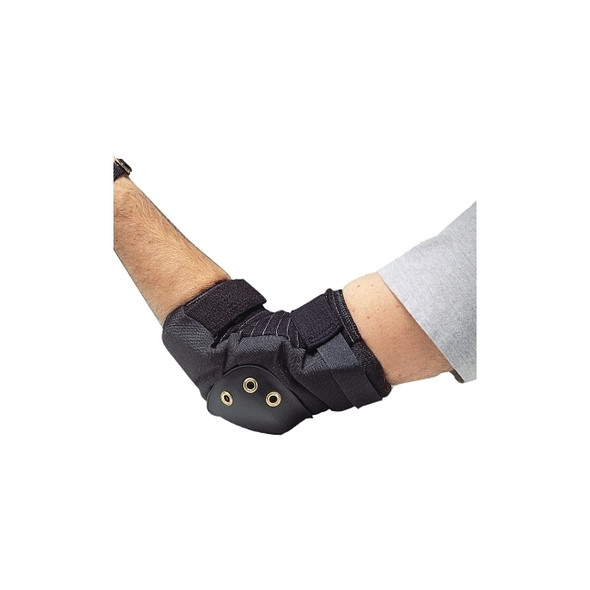 Deluxe Elbow Pads, One size, Nylon/ABS, Black