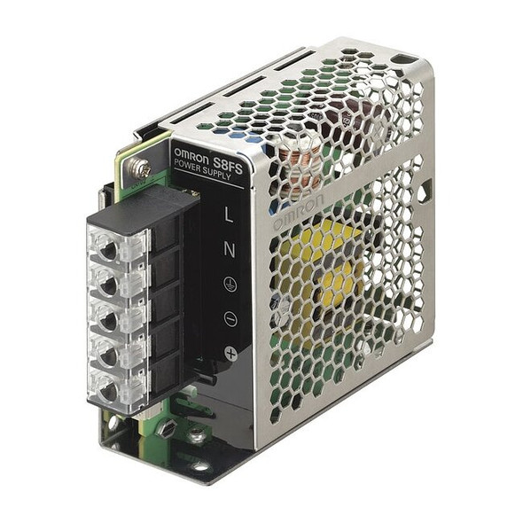 Omron DC Power Supply, 100/240V AC, 12V DC, 15 W, 1.3 A, DIN Rail S8FSG01512CD