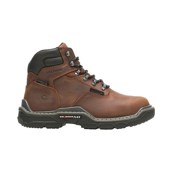 Men's 6-Inch Work Boot, 10 1/2, Carbon Fiber Toe, 6 in H, Brown, W211165