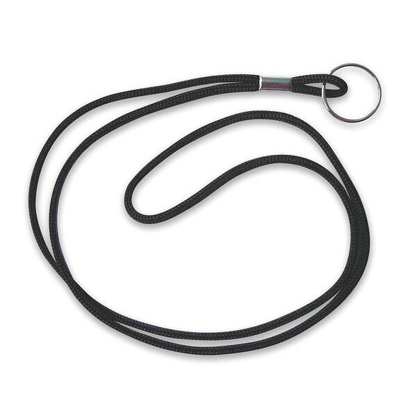 Manufacturer Varies Round Neck Cord,Black,PK10 2XKG9