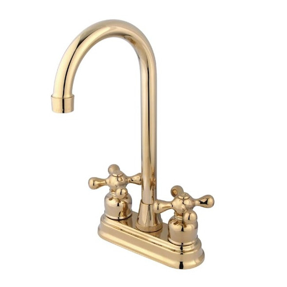Kingston Brass KB492AX Bar Faucet, Manual, 4" Mount, 3 Hole KB492AX