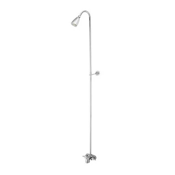 Kingston Brass Tub and Shower Faucet, Polished Chrome, Tub Wall Mount CC3121