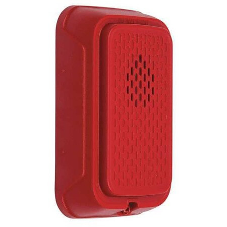 System Sensor Compact Horn,Marked Fire,Red HGRL