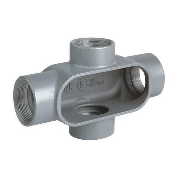 Hubbell Killark Conduit Outlet Body,Iron,Trd Sz 1in X37