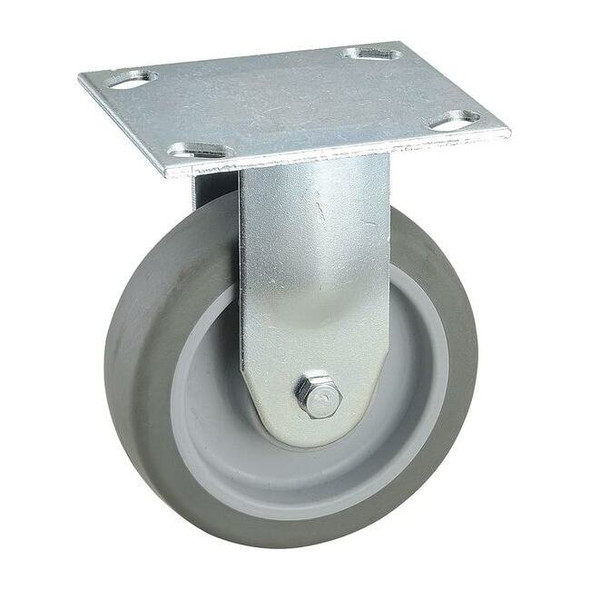 Manufacturer Varies Rigid NSF-Listed Plate Caster,TPR,5 in.,300 lb. 33H909