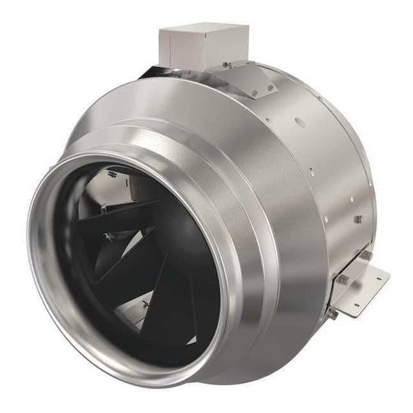 Fantech Steel 18"D,18.9"H,17.9"W Inline Duct Fan 498330
