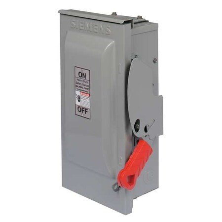 Siemens Fusible, Safety Switch, Heavy Duty, 240 V, 3PST, NEMA 3R HF321NR