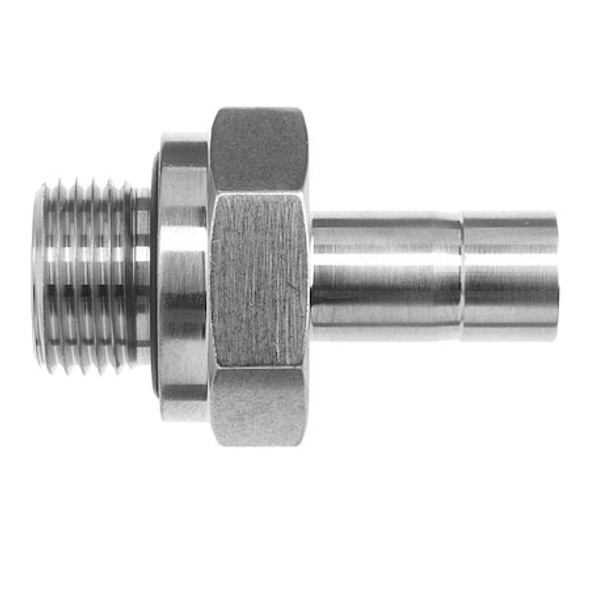 Brennan Industries Elbow, SS, Comp. 1/4 in, MORB 1/4 in NS6801-04-04-NWO-SS