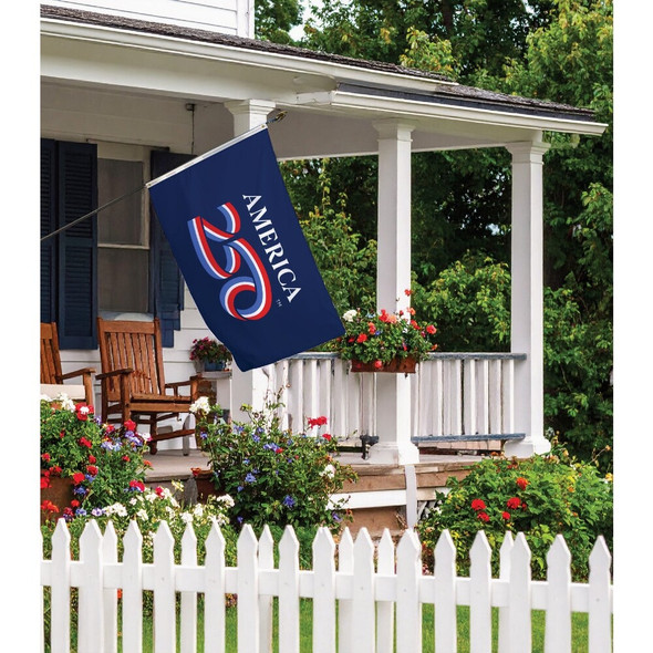 Valley Forge America 250 3 Ft. x 5 Ft. Polycotton Flag PC35A250B 829443