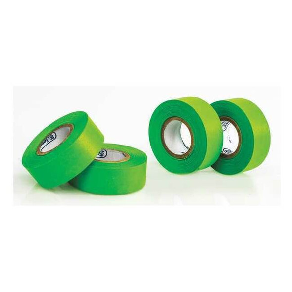 Masking Tape, 3/4 in W x 15 yd L, 6.3 mil Thick, Green, Rubber Adhesive, 4 PK