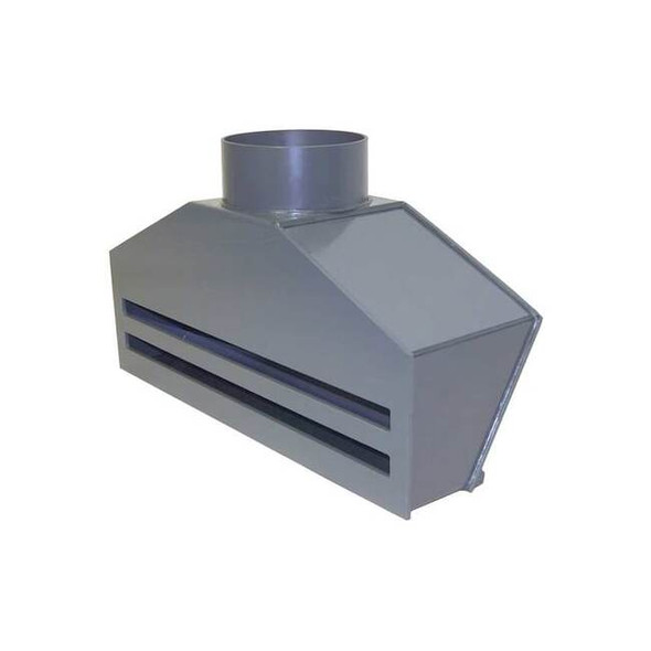 Plastic Supply Intake Fume Hood, 36" L, 21 in PVCHS136