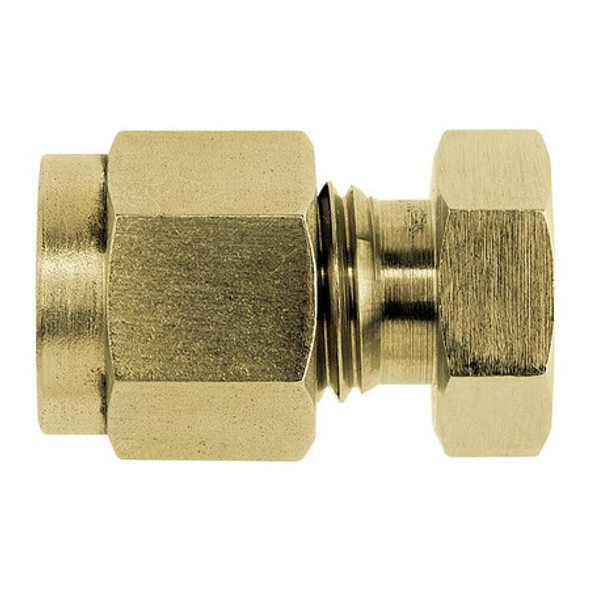 Brennan Industries Compression Fitting Cap,Brass,Tube,Tube N2408-04-B