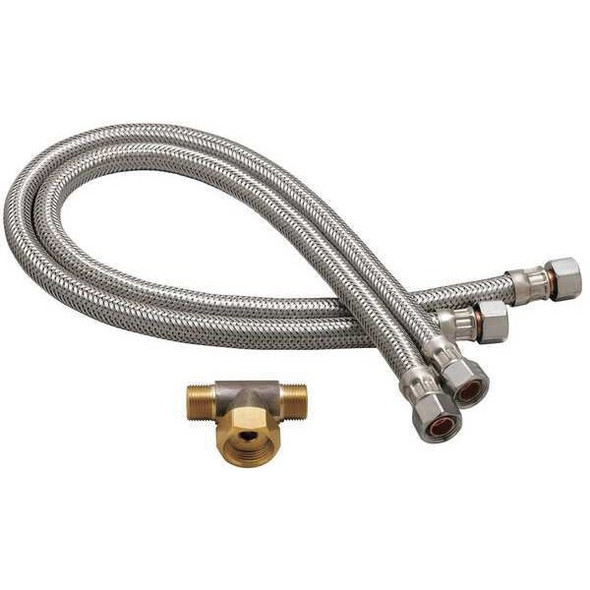 Speakman Flex Hose Set,SS,9/16"-24 A-HOSES