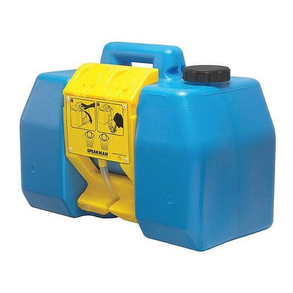 Portable Eyewash, 9 gal Tank Capacity, Wall Mount, Portable, 15.551 H., 11.024 W