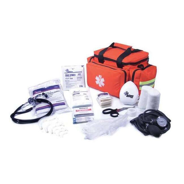 Emergency Medical Kit, Polypropylene Bag, 34 Components, 6 People Served